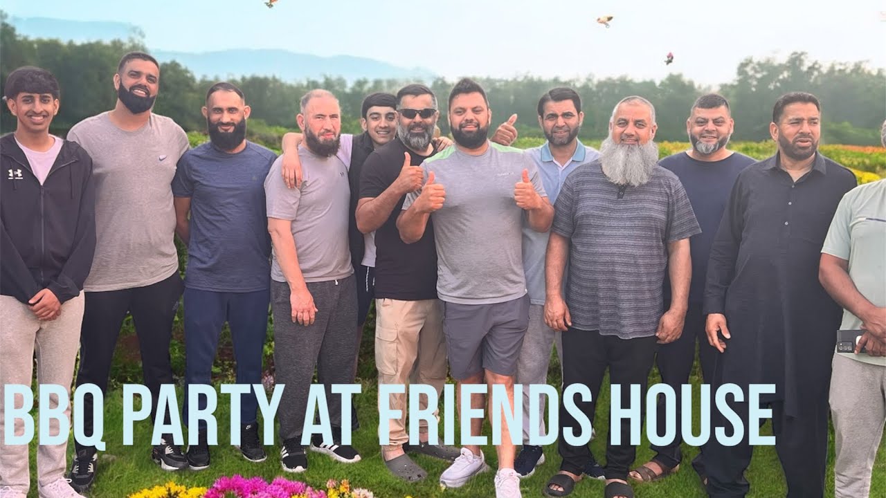 BBQ PARTY AT MY FRIENDS HOUSE 🏠