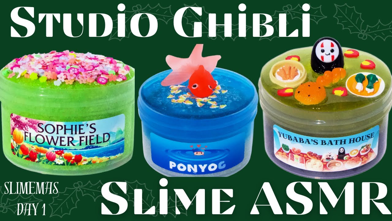 STUDIO GHIBLI SLIME ASMR - OG Slimes Edition | SLIMEMAS Day 1