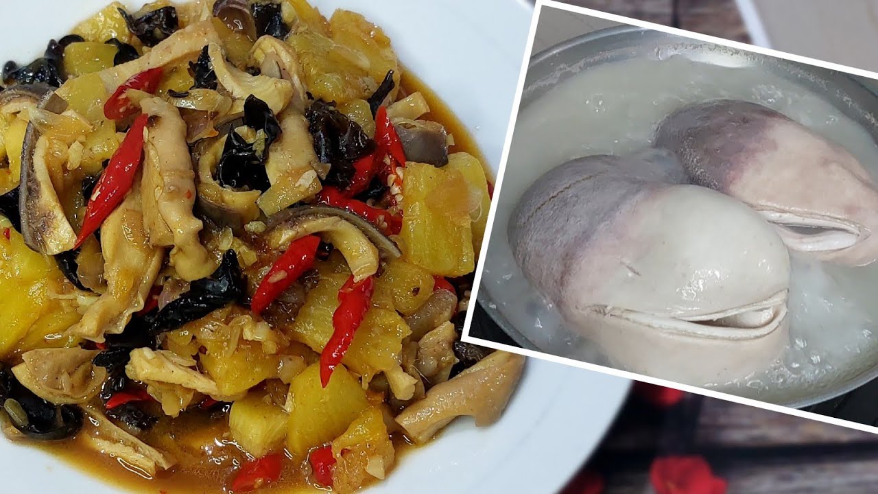 Cara Membersihkan dan Memasak Perut Babi untuk Menu Imlek ~ Pig Maw Recipe
