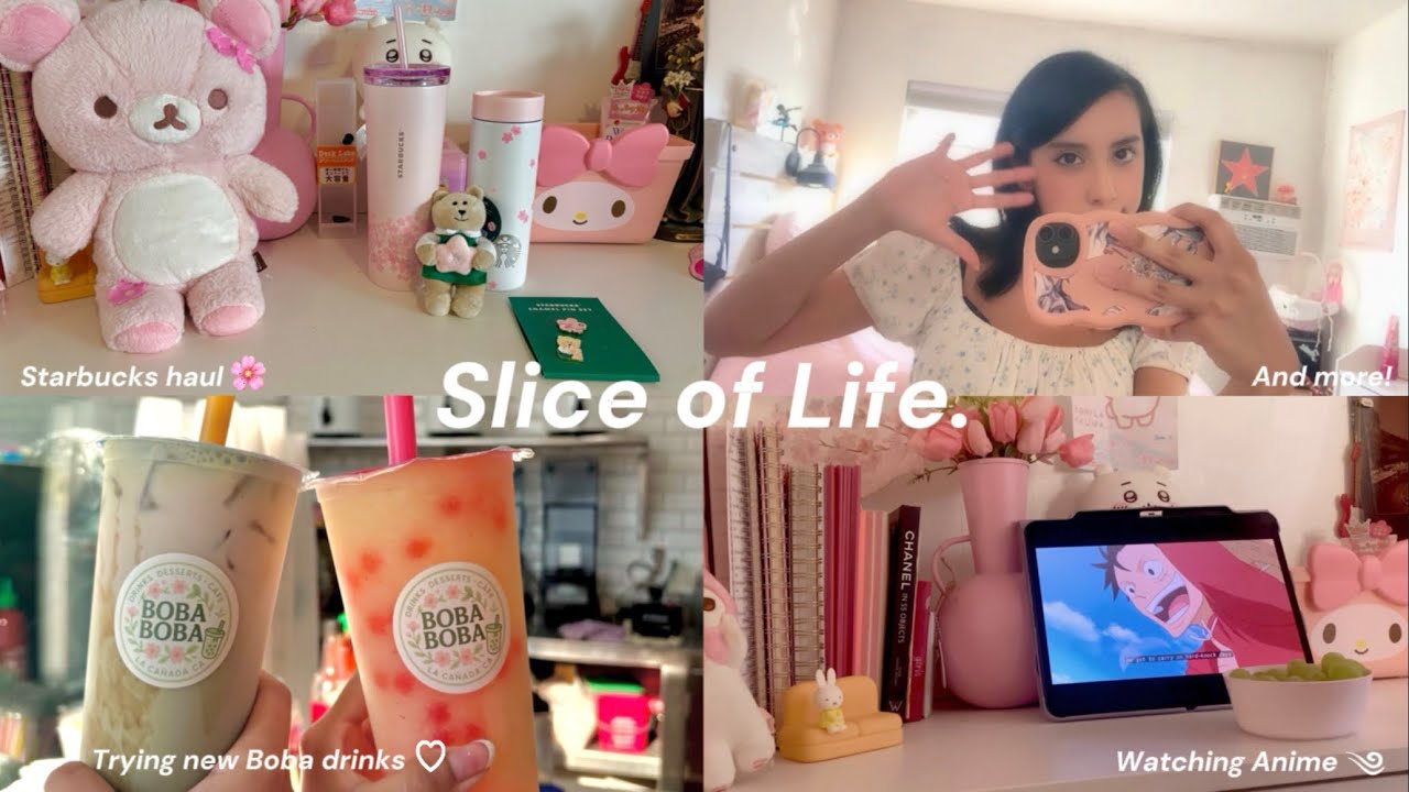 Slice of life Vlog ꨄ | Anime, boba, cozy routine, daiso haul, and more +