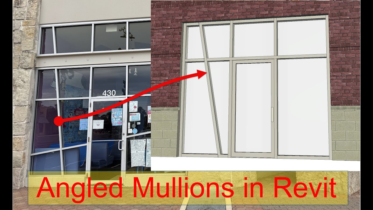 Revit Angled Mullions in Curtainwall