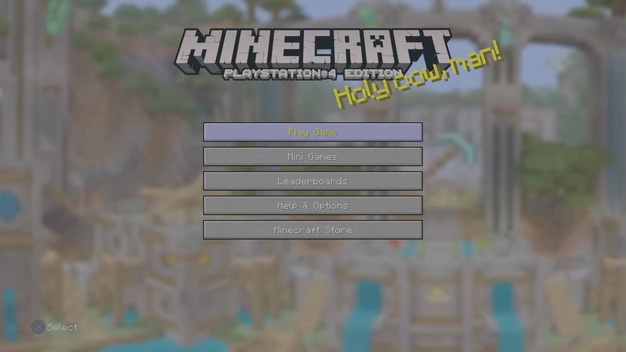 Minecraft PlayStation 4 Edition Nostalgia Gameplay