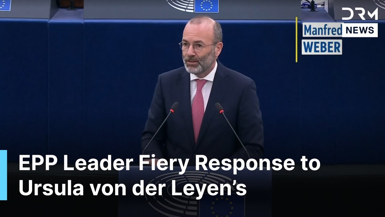 PEŁNE UWAGI: Manfred Weber Ostra odpowiedź na orędzie von der Leyen o stanie UE | AQ1B