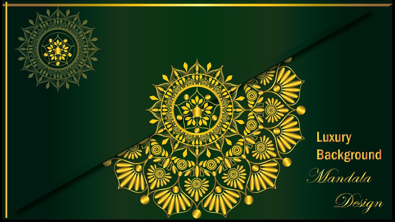 Mandala Design with Luxury Background|| Luxury Mandala || From Archii's Creation