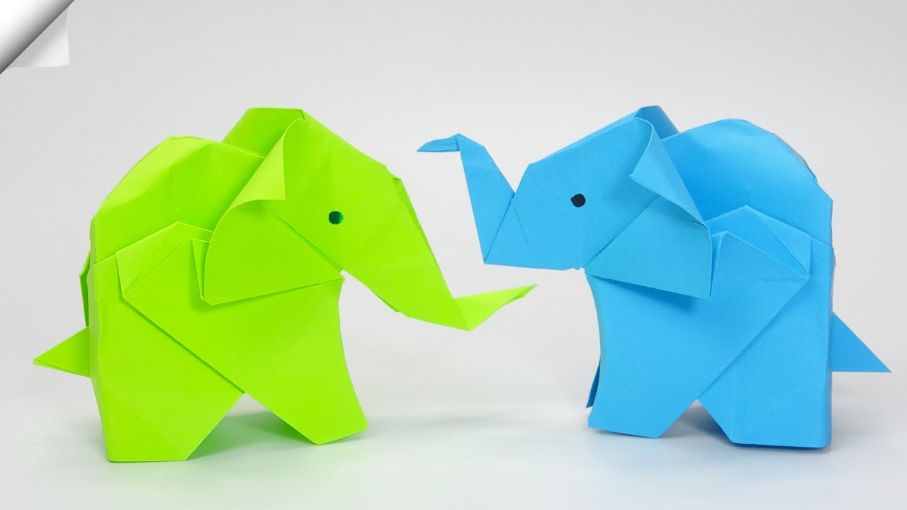 Elephant paper TOYS  - Origami elephant