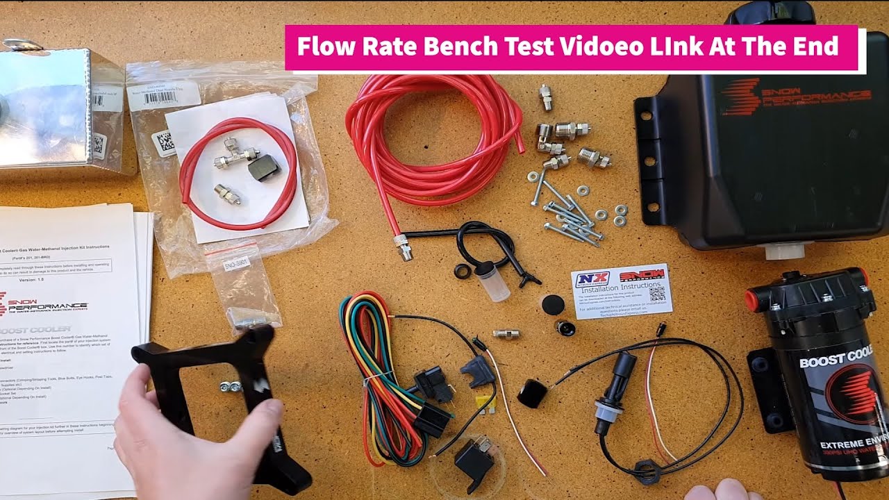 Snow Performance stage 1 water methanol kit unboxing and install video - Turbo Holden V8