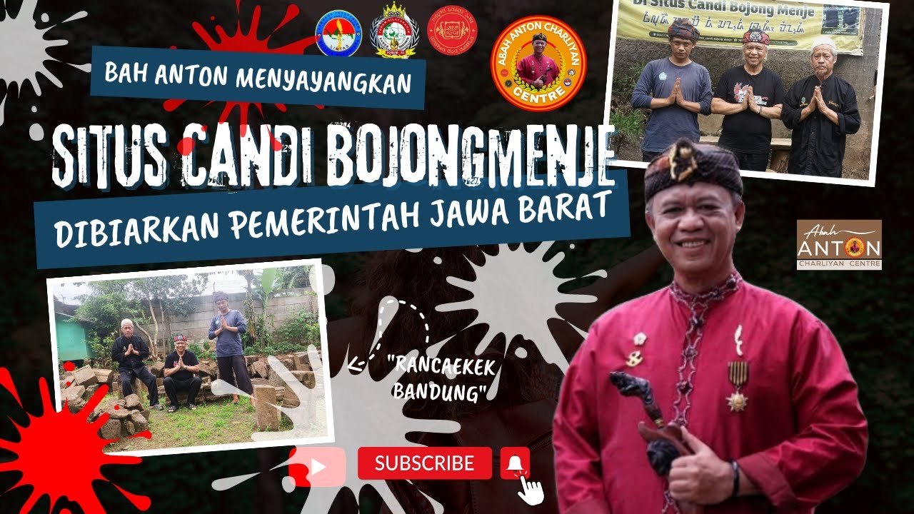 Bah Anton Charliyan Resah Melihat Kondisi Situs Candi Bojongmenje Yang Terbengkalai dan Terabaikan