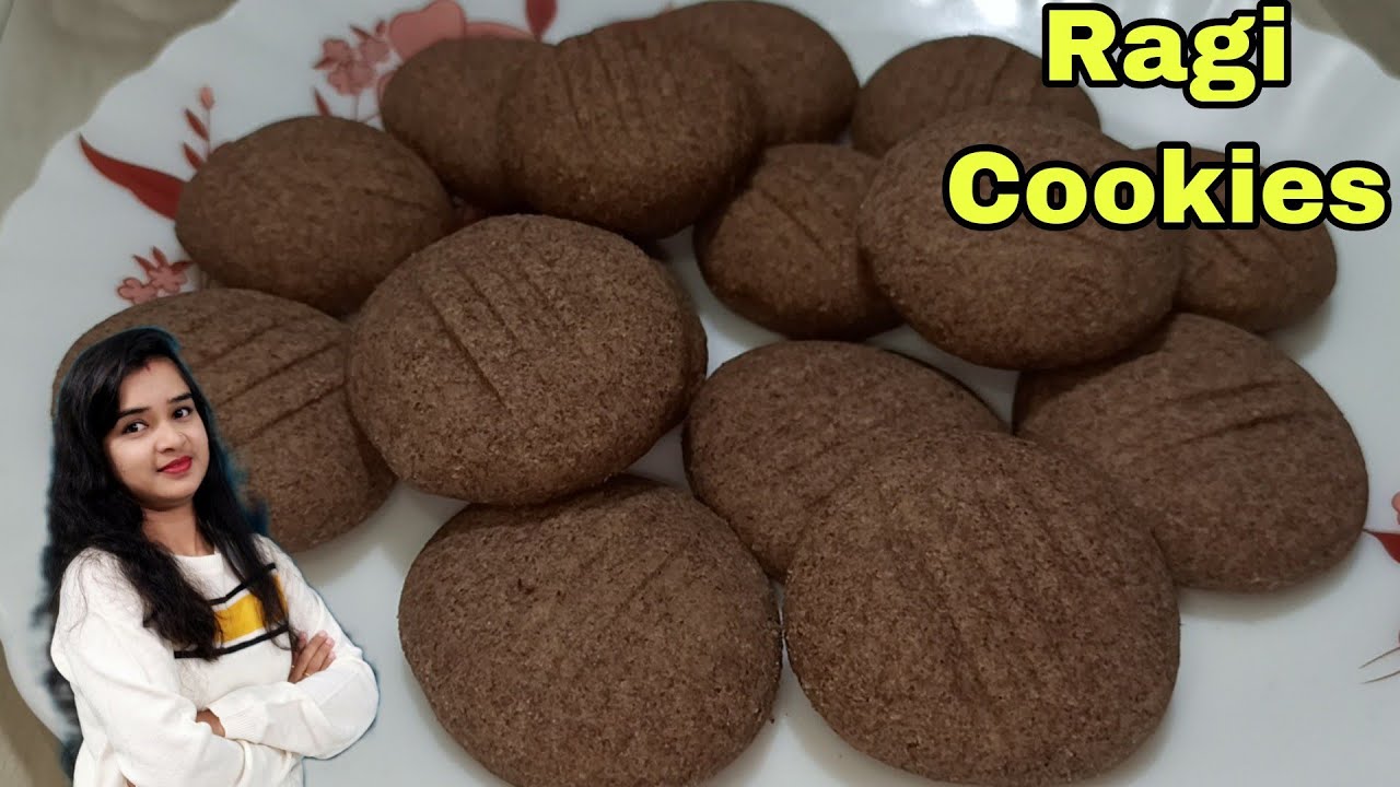 Ragi Cookies Recipe without Oven, Egg, Butter | Eggless Ragi Cookies Recipe | Finger Millet Cookies