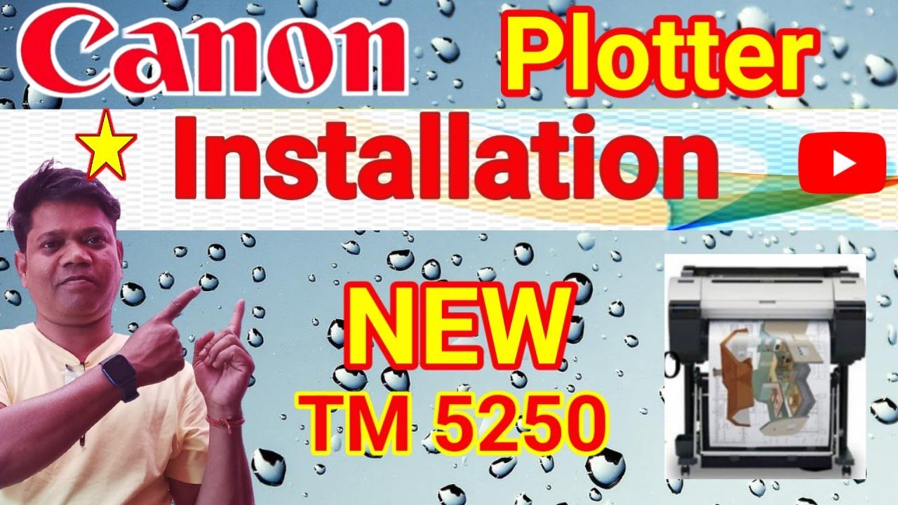 Canon Imageprograf TM 5250  Installation #Plotter#24 plotter