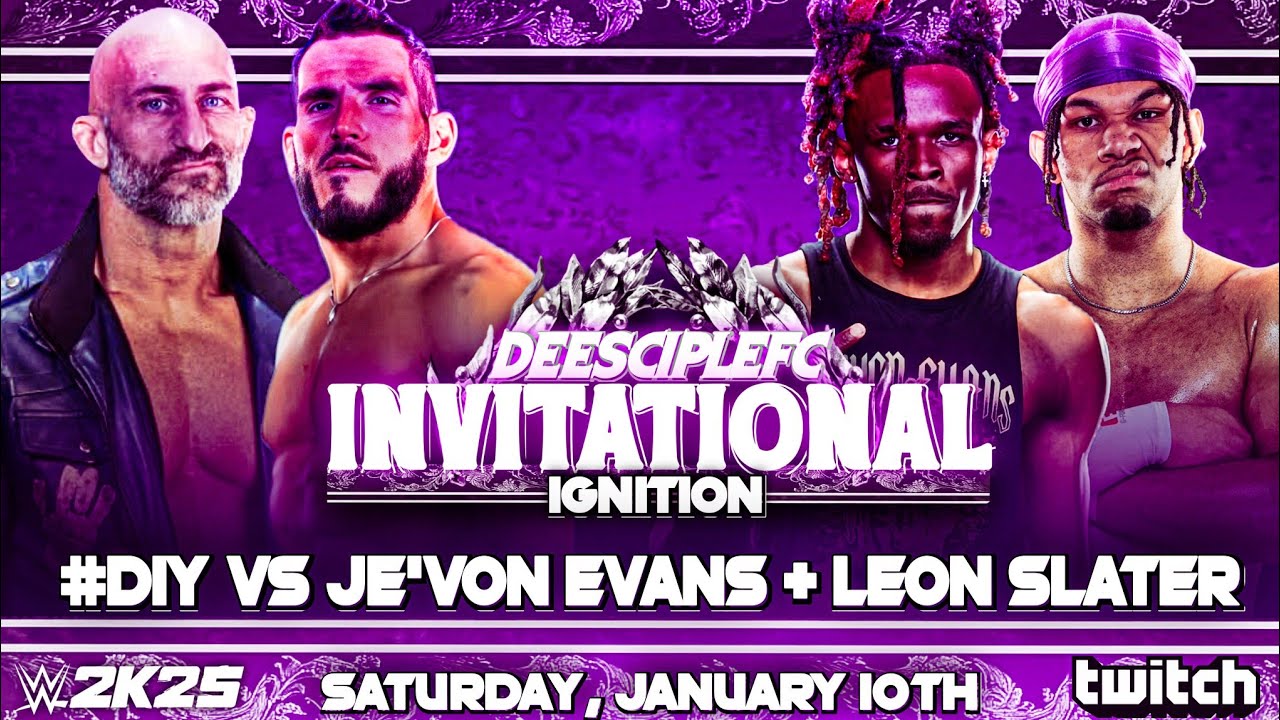FULL MATCH: #DIY vs Je'Von Evans/Leon Slater - DEEscipleFC INVITATIONAL IGNITION