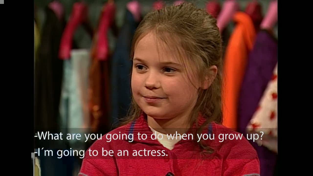 Academy Award winner Alicia Vikander in talent show for kids (TV4)