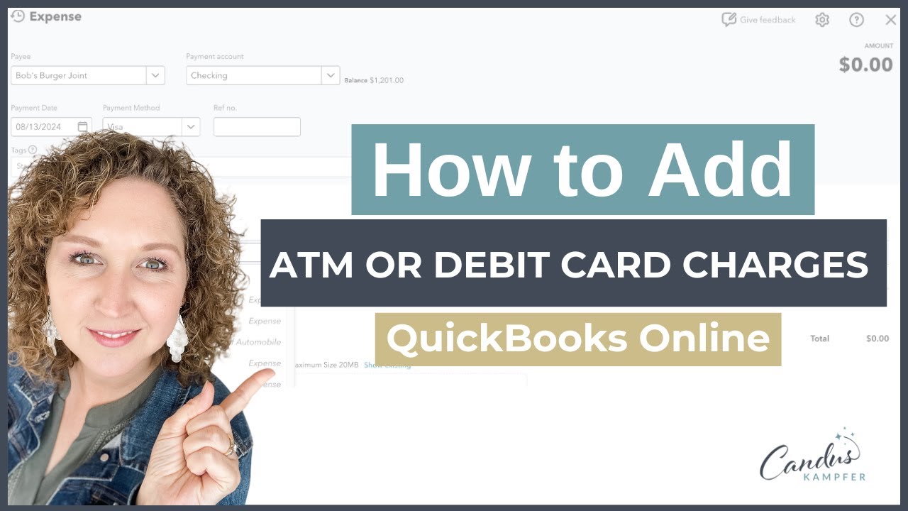 Как добавить платежи по банкомату или дебетовой карте в QuickBooks Online