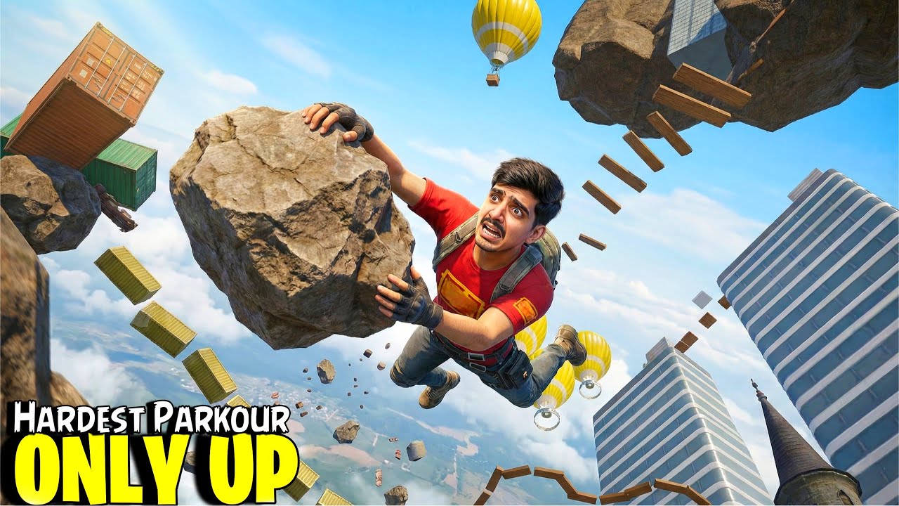 ONLY UP MOST HARDEST PARKOUR CHALLENGE - NO CHECK POINT 😱 BGMI HARD PARKOUR - KILL CHOR