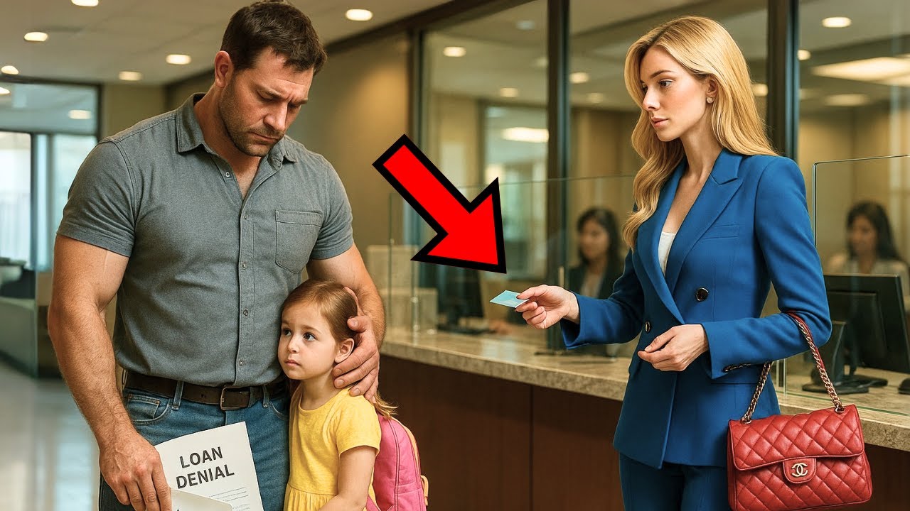 Single Dad Is Denied a Loan at the Bank – The Woman Behind Him Is a Billionaire Who Steps In