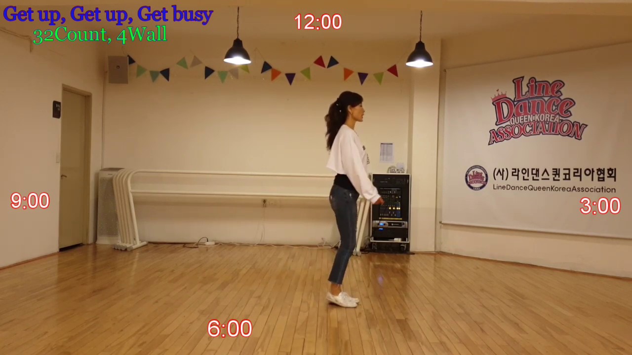 Get up, Get up, Get busy Line Dance (Beginner) 설명영상 Mark & Chris Demo l 라인댄스