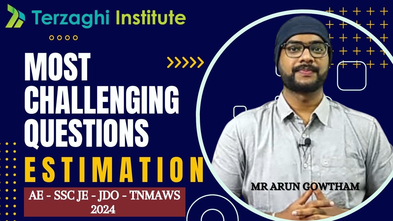ESTIMATION & COSTING | Most Challenging Questions | TNMAWS | TNPSC AE | SSC JE | TNPSC JDO 2024
