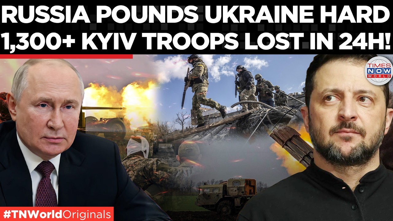 UKRAINE DEFENSES CRUSHED? Russia Launches Deadly Strikes, 1,300+ Kyiv Troops Lost in 24 Hours!