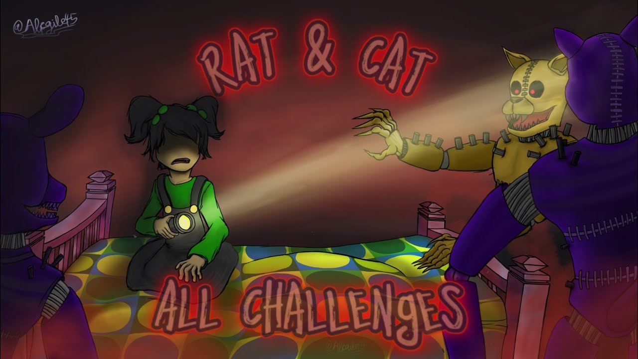 Five Nights At Candy's 3: Custom Night || Rat & Cat All Challenges Completed!!
