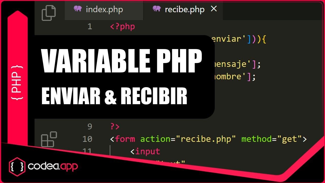 Cómo recibir una variable en un input de formulario con PHP