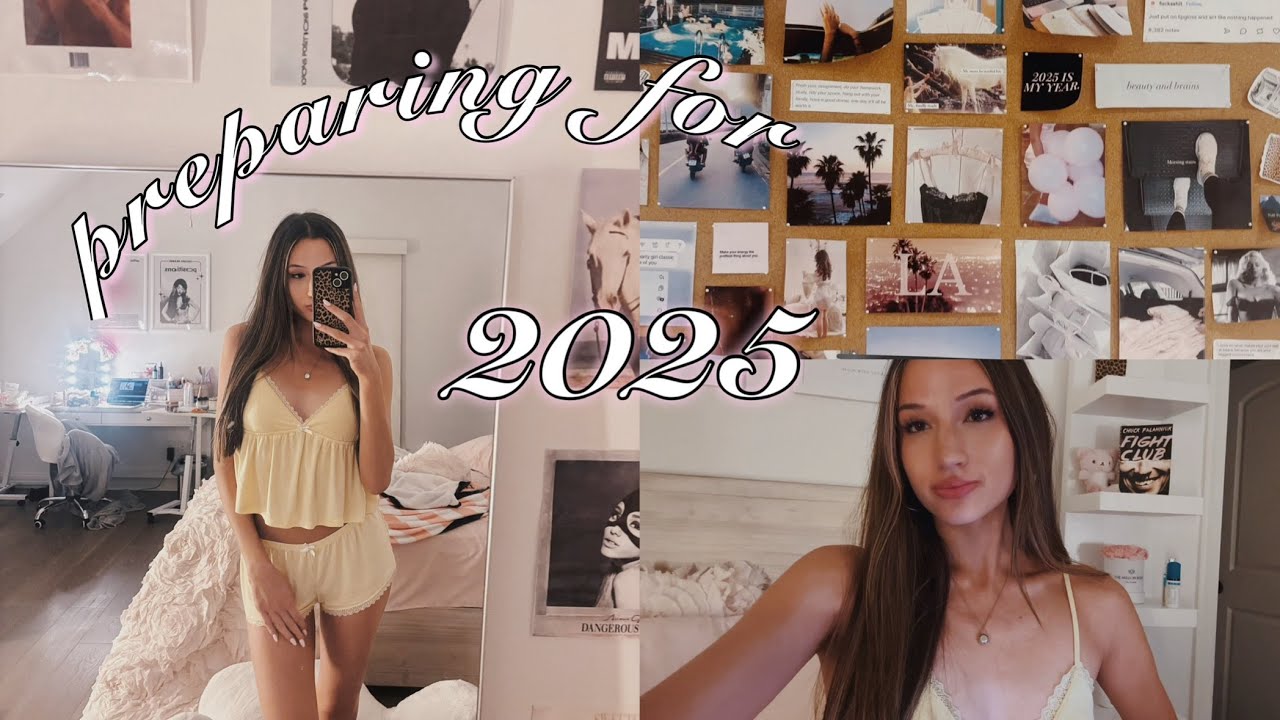 Preparing for 2025 Vlog♡ Vision Board, Nails, Journaling, Etc | ft ninasonhe