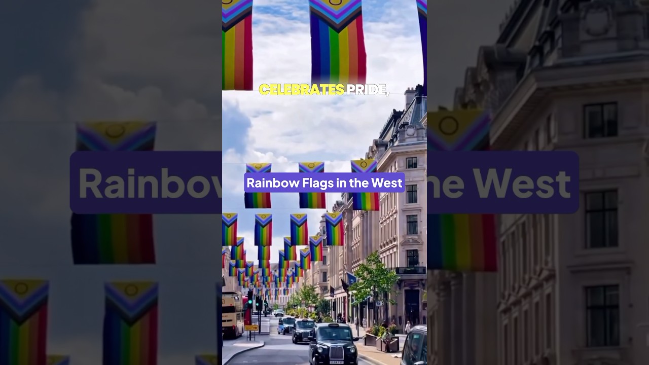 Rainbow Flags - West vs. Russia 🤔 #mindfulness