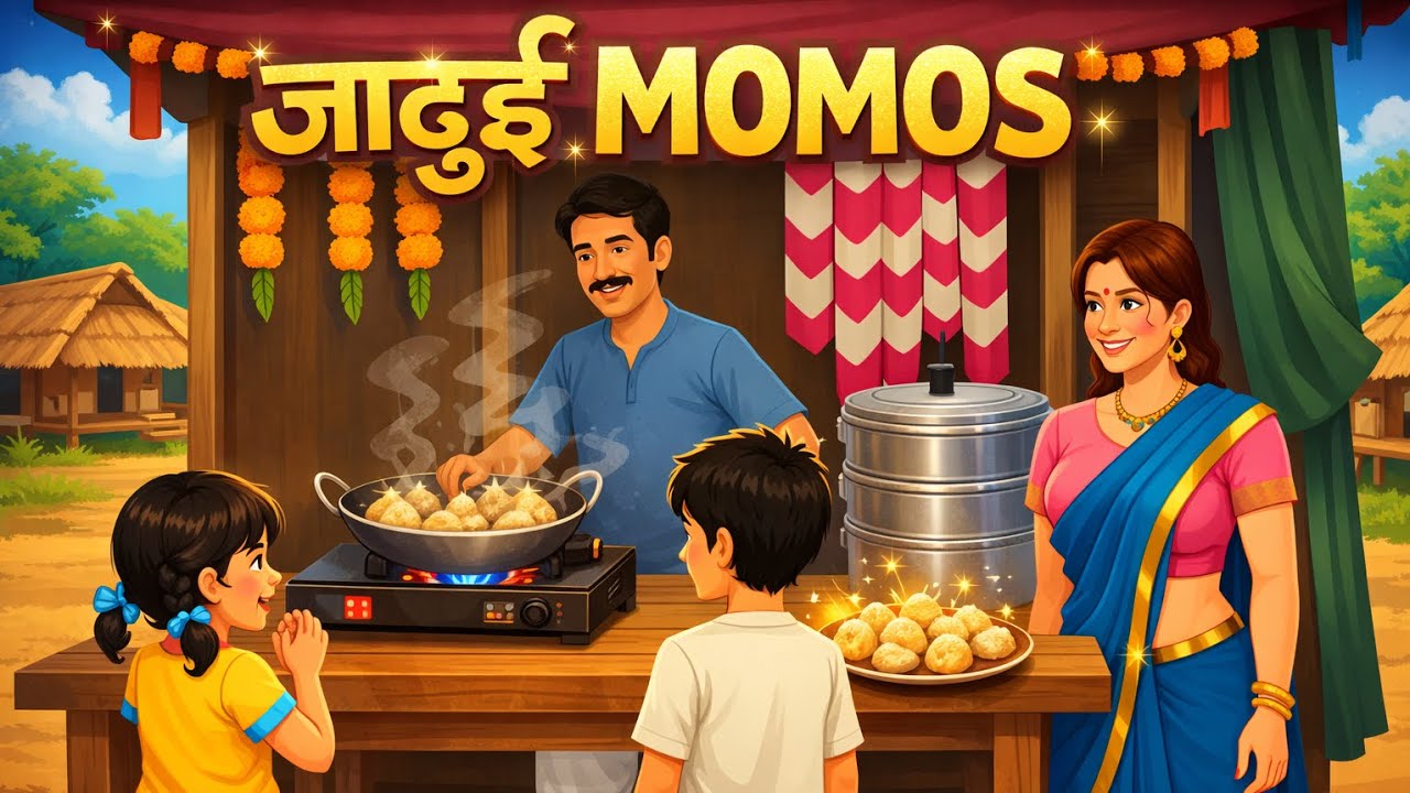 जादुई मोमोस ✨❤️ | Moral Story| Hindi kahani | Jadui kahani|