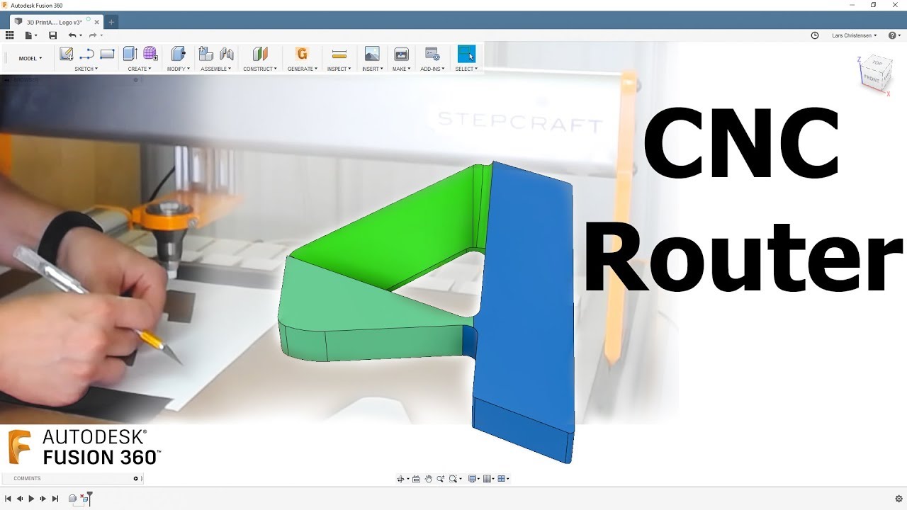 Fusion 360 CAM — Учебное пособие по фрезерному станку с ЧПУ и фрезой — #LarsLive 193