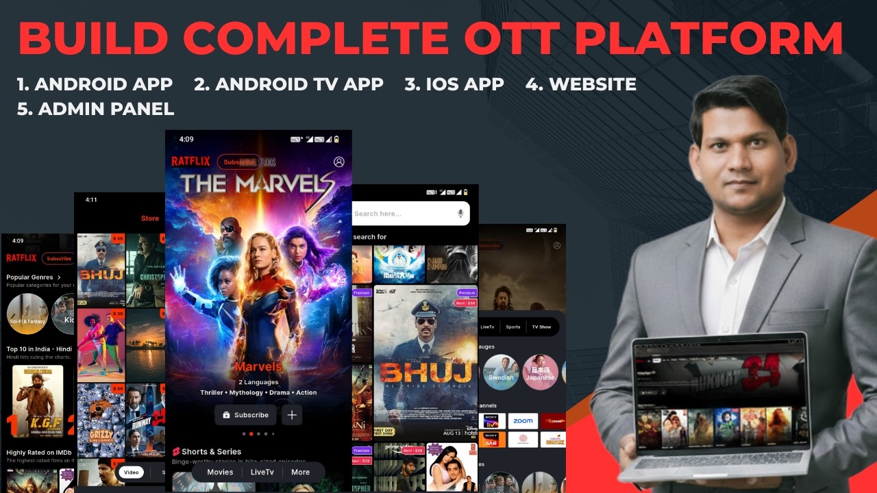 Как создать OTT-платформу в 2026 году 🔥 (Пошаговое руководство по созданию клона Netflix)