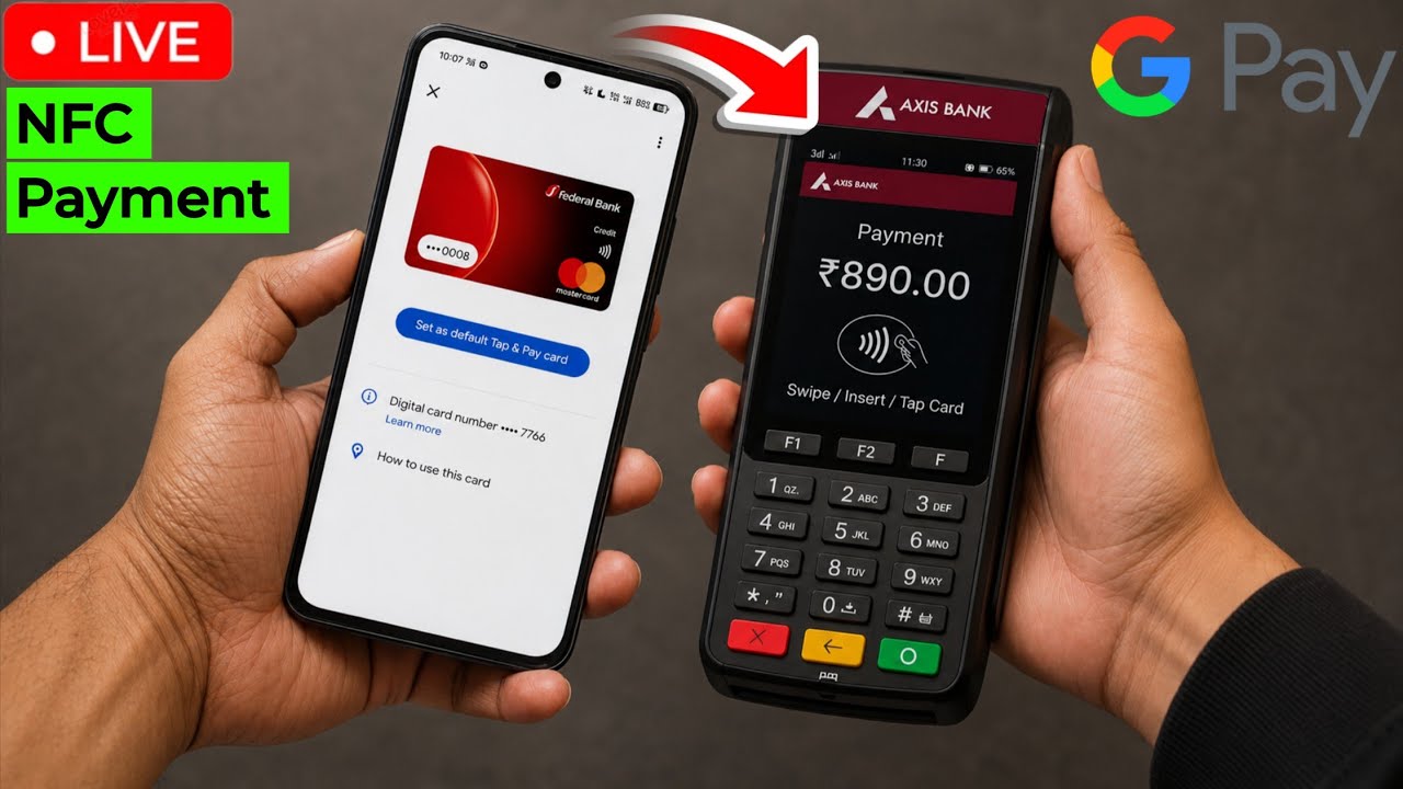 Google Pay Tap and Pay NFC Payment Live 🔴| Google Pay NFC Card Payment।