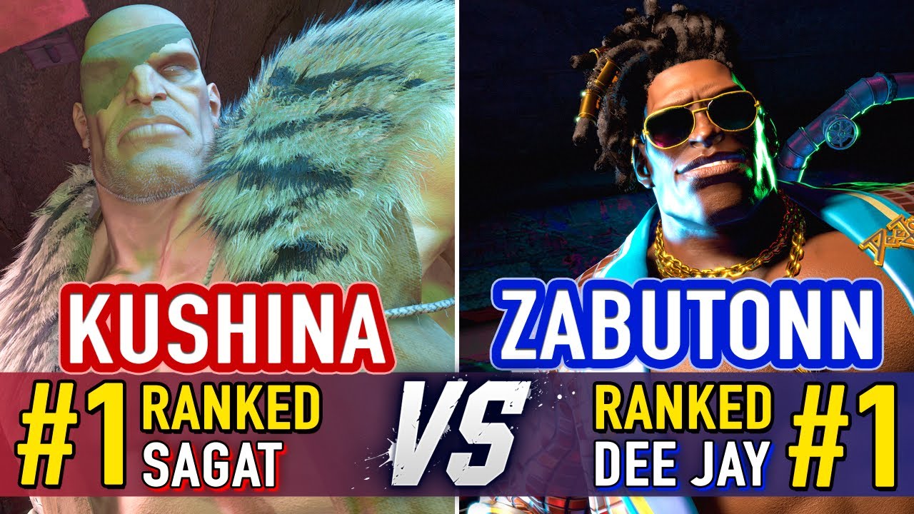 SF6 🤜 Kushina (#1 Ranked Sagat) vs Zabutonn (#1 Ranked Dee Jay) 🤛 SF6 High Level Gameplay