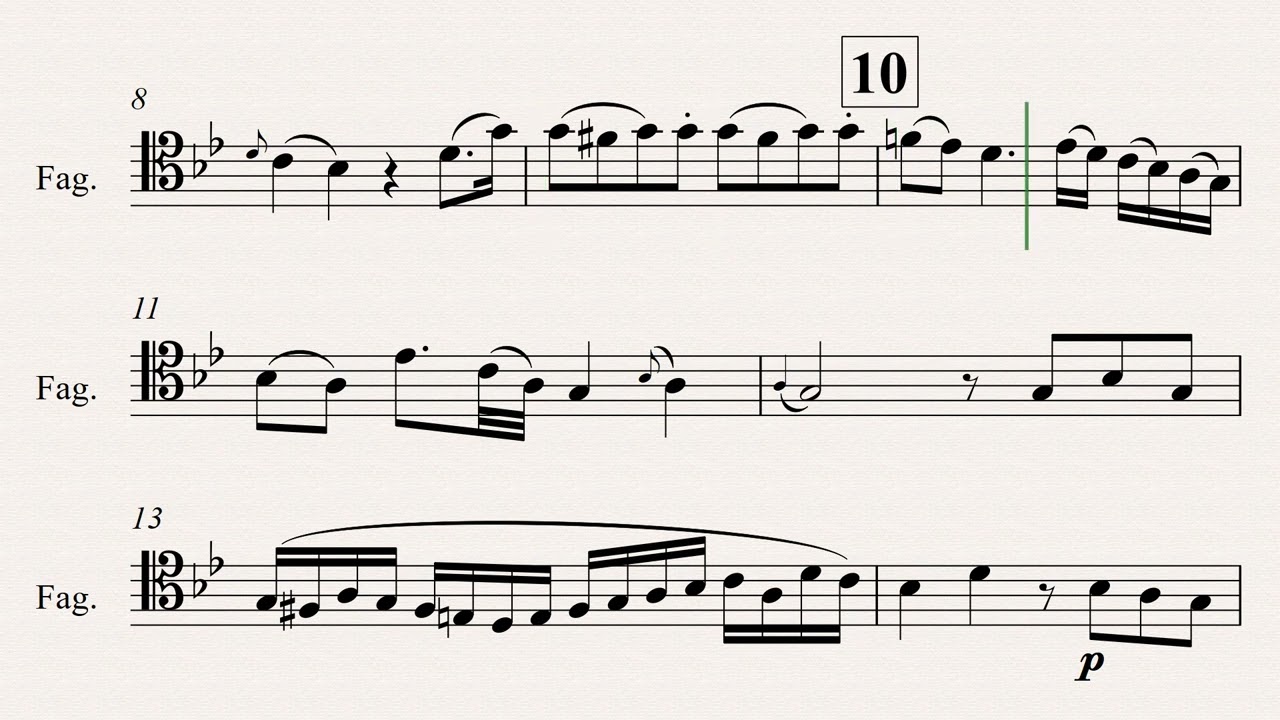 Francois Devienne - Bassoon Sonata in g minor, Op 24, No 5 I Mov.  3-2