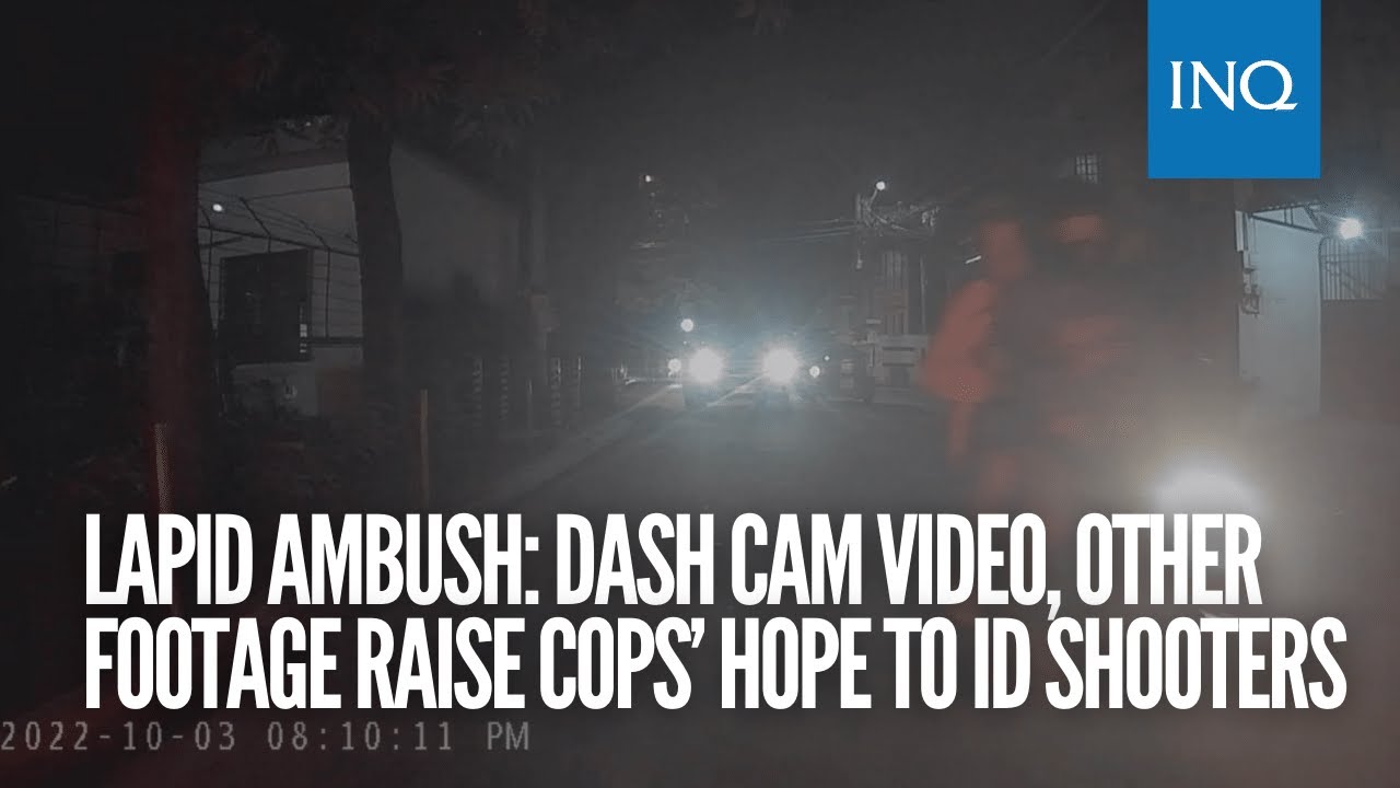 Percy Lapid's suspected gunmen caught on dash cam video