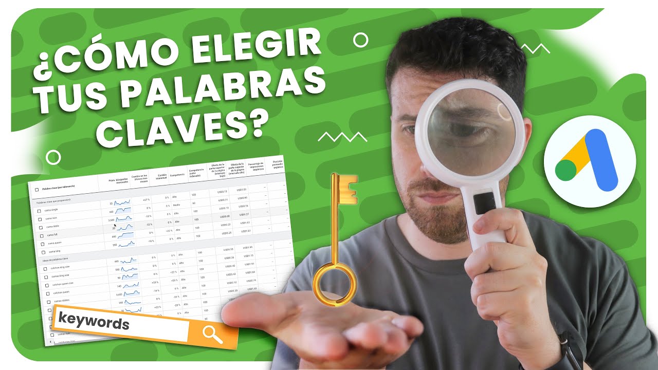 Cómo elegir las palabras clave correctas para tu campaña de búsqueda en Google Ads