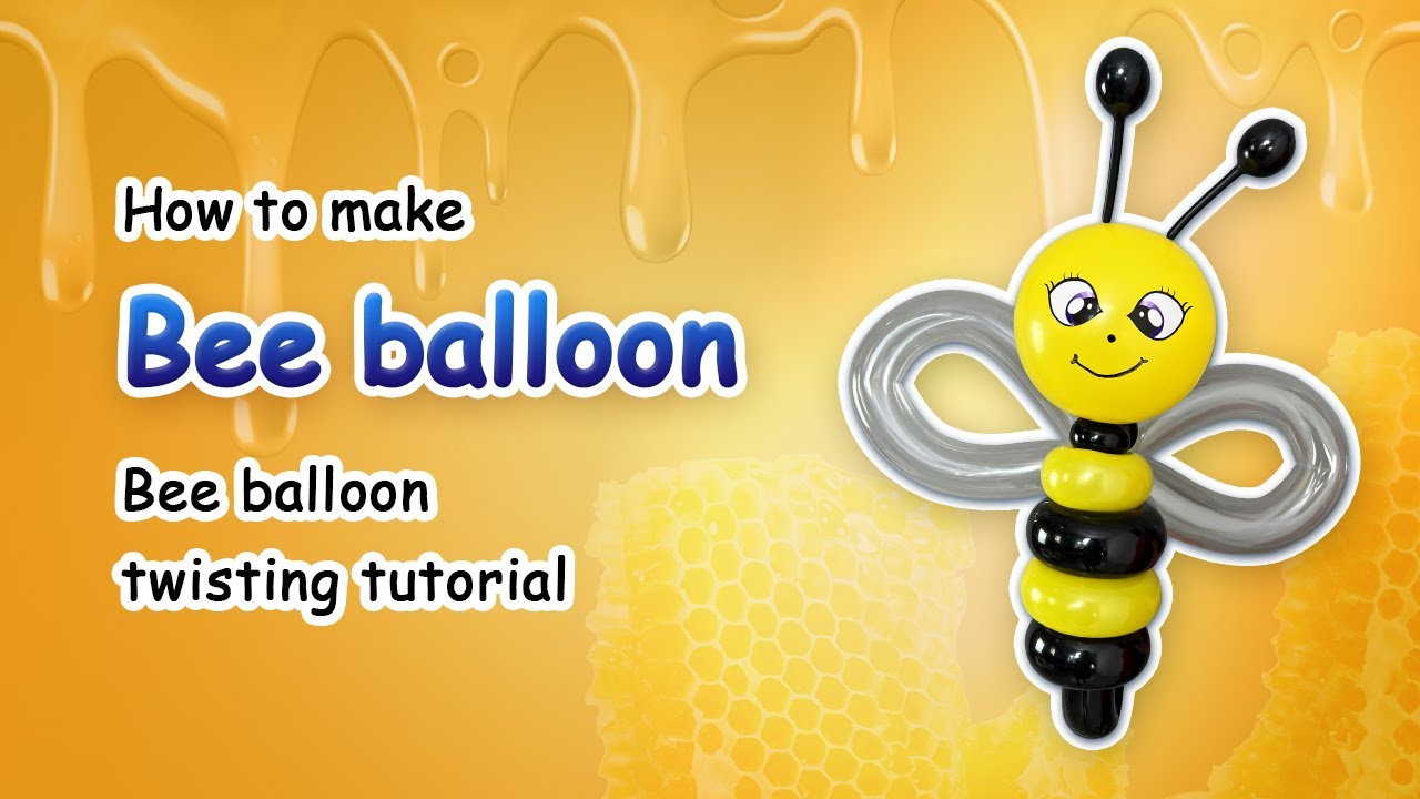 How to make a Bee 🐝 Balloon | Bee Balloon twisting tutorial