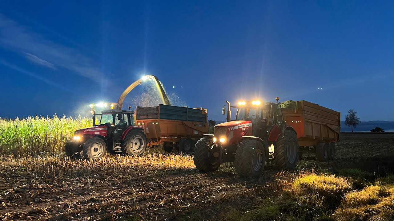 🌽💨💨 Ensilage de maïs 2022 avec la TEAM MASSEY FERGUSON ✌️😅💨💨