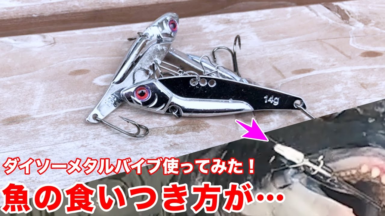 ダイソーメタルバイブレーションの実釣力を試してみた！話題騒然の100均ルアー、実際どうなのよ？【実釣インプレ】