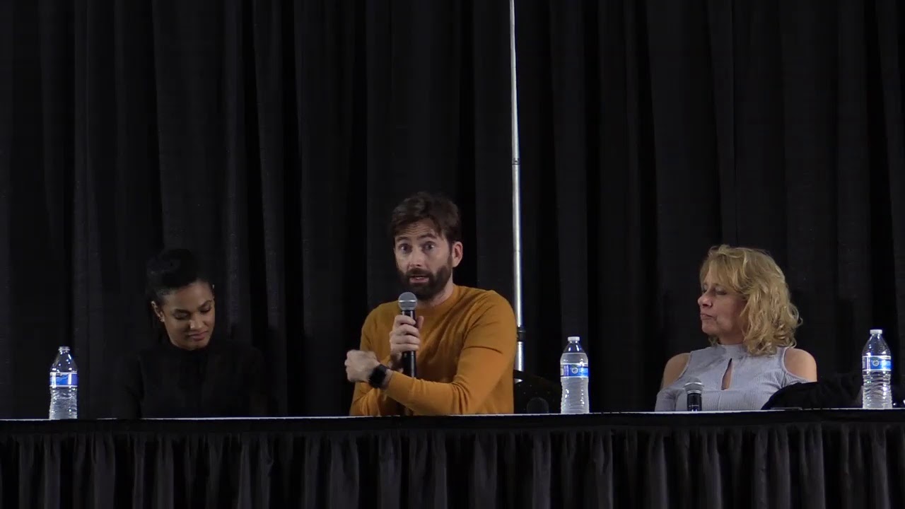 David Tennant and Freema Agyeman from ‘Dr. Who’ at Motor City Comic Con