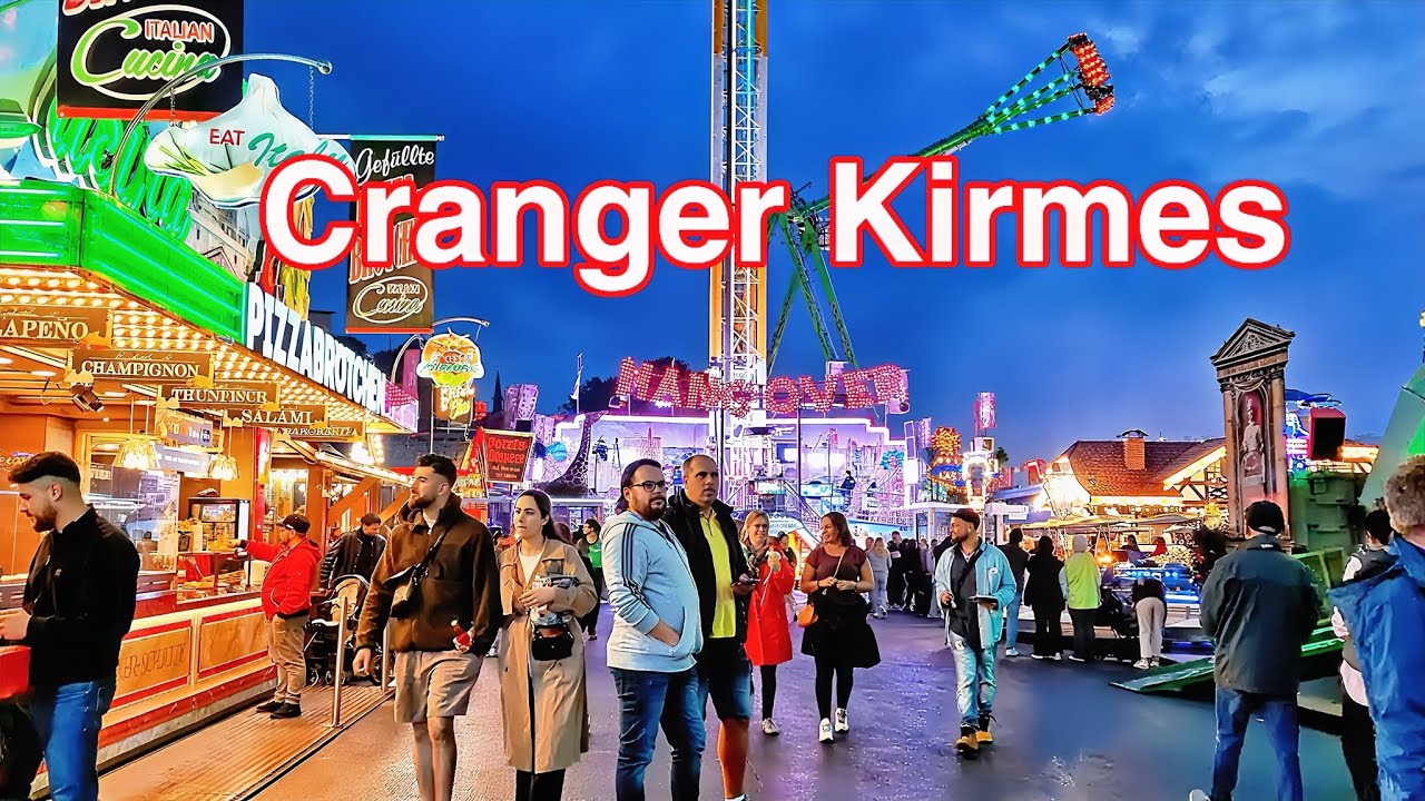 Nightlife in Germany | Cranger Kirmes 2025 in 4K 