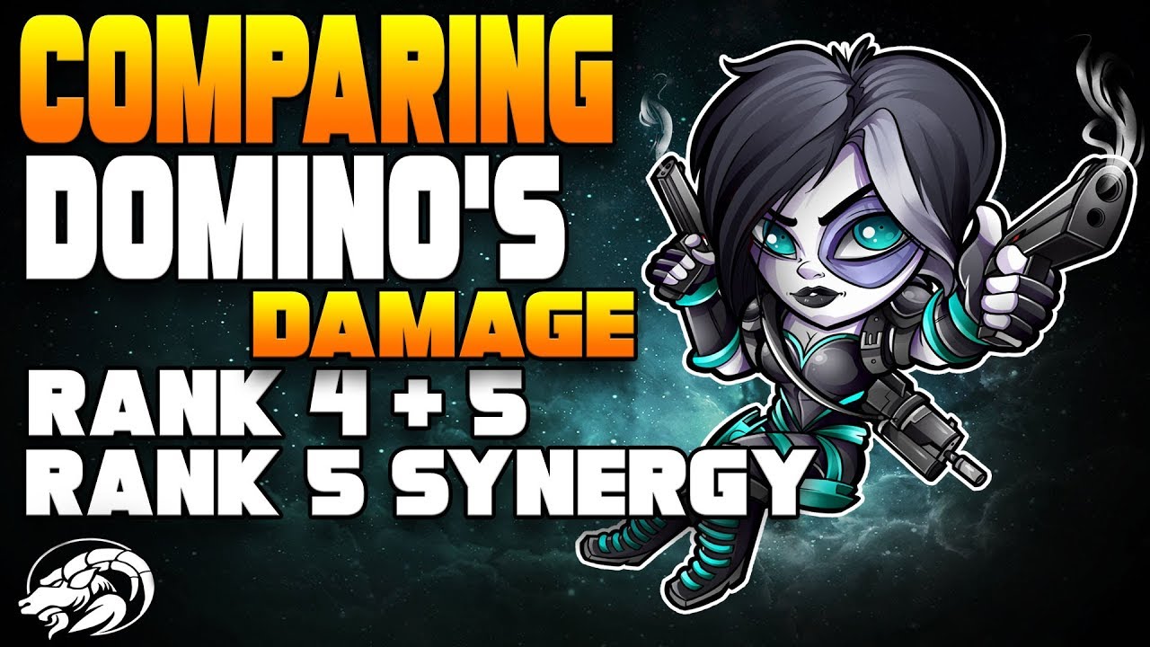Comparing Domino's Damage At Different Ranks and Synergy | Marvel Contest of Champions