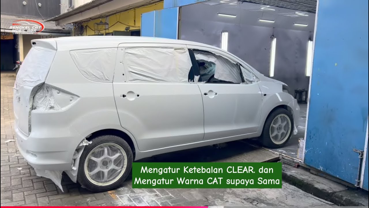 Cara mengecat Mobil Ertiga Warna Putih Mutiara biar warna sama