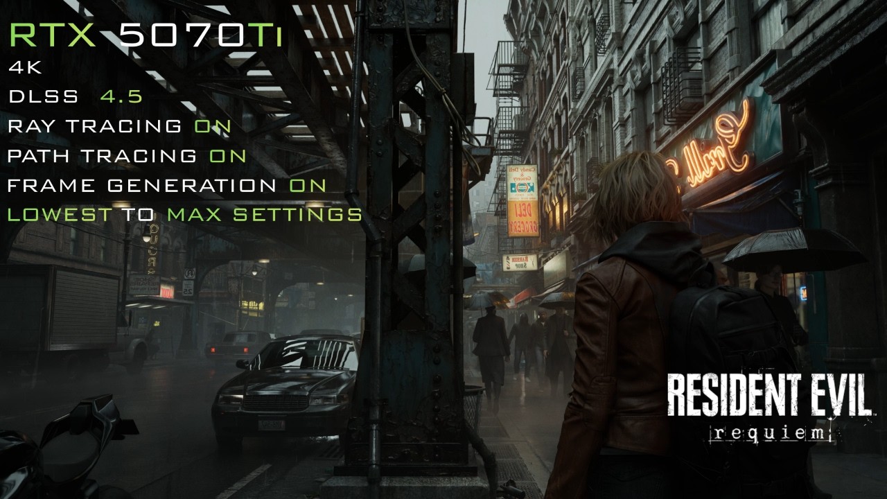 RESIDENT EVIL REQUIEM | RTX 5070 Ti | 4K | DLSS 4.5 | RAY TRACING | PATH TRACING | ALL SETTINGS