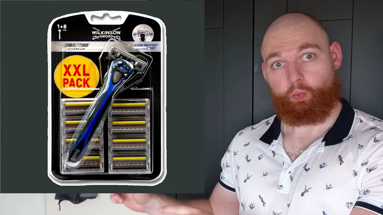 Обзор и бритье бритвы Wilkinson Quattro Titanium Core Motion!!!