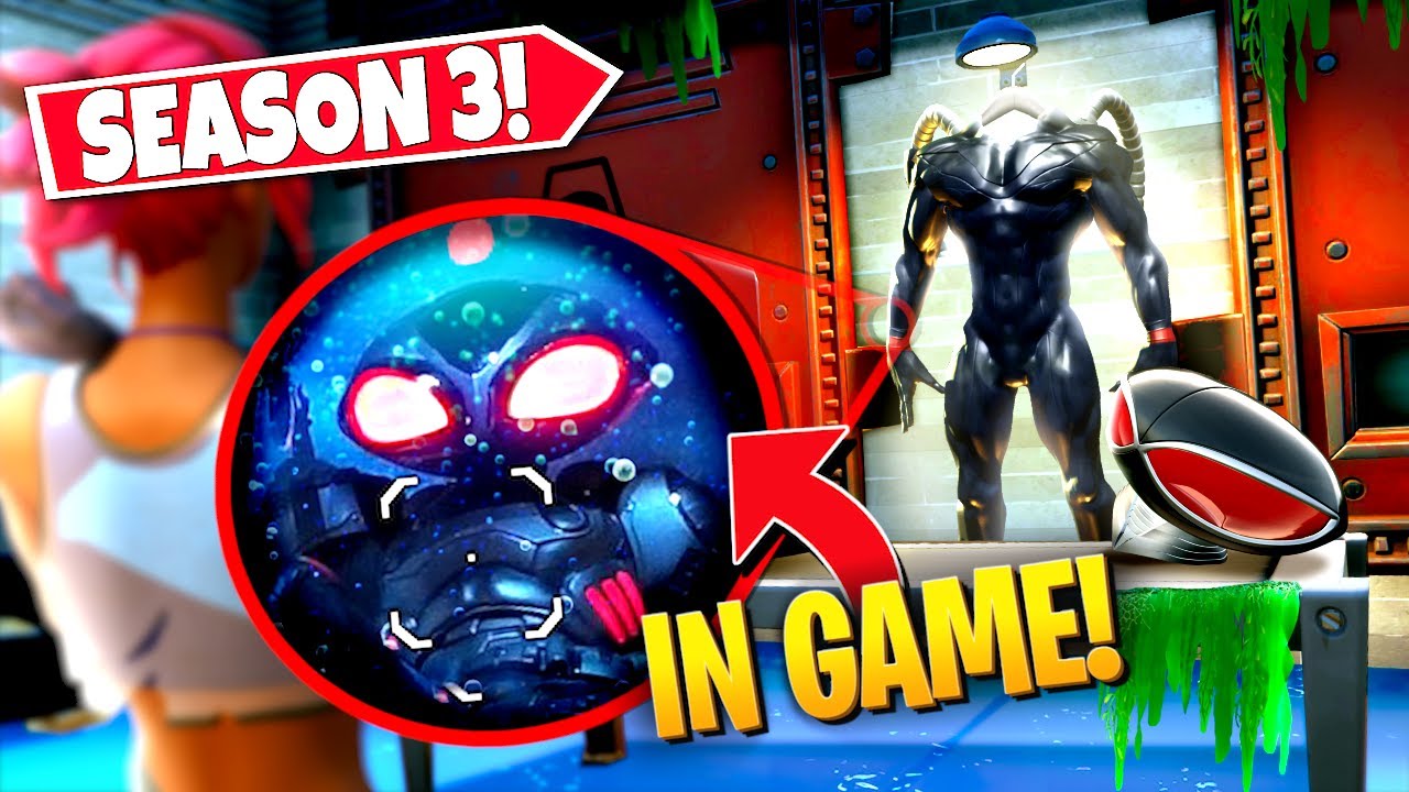 *NEW* PLAYERS FIND SECRET BLACK MANTA *HIDEOUT* LOCATION IN FORTNITE SEASON 3! (Battle Royale)