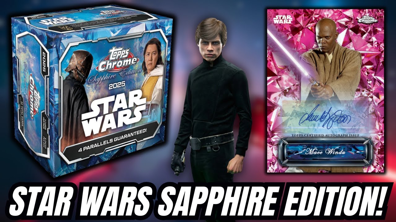 ЭТА КОРОБКА БЫЛА ОТЛИЧНОЙ! Обзор Hobby Box Topps Chrome Star Wars Sapphire 💎 Edition 2025 года!
