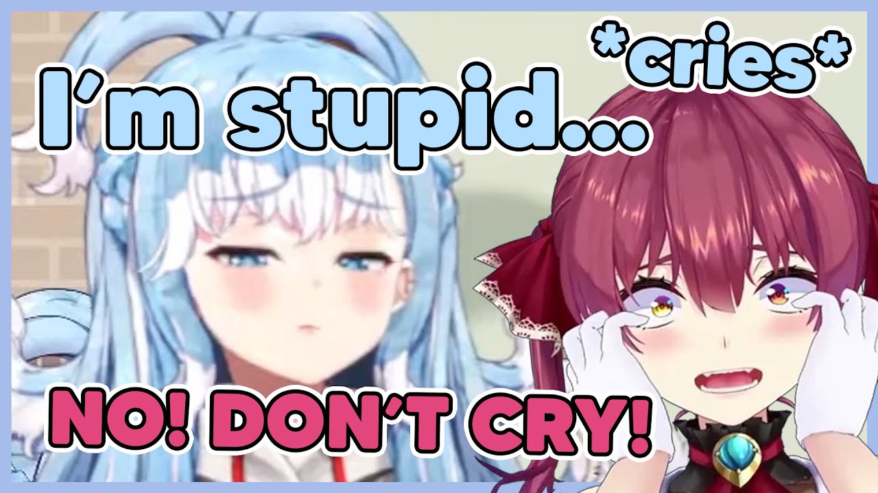 Kobo starts to cry when Marine calls her stupid (Kobo losing every single game)【Off Collab】