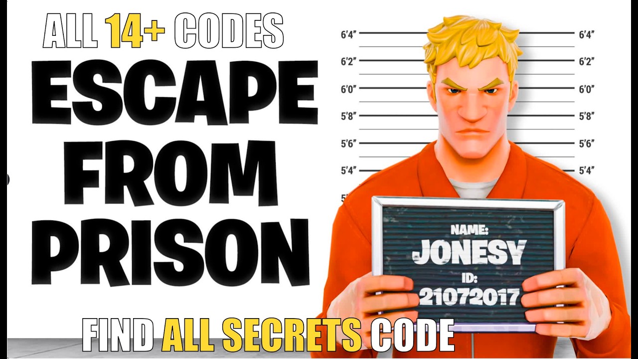 ESCAPE FROM PRISON ROGUELIKE MAP FORTNITE - ALL SECRETS CODES (14+ CODES)