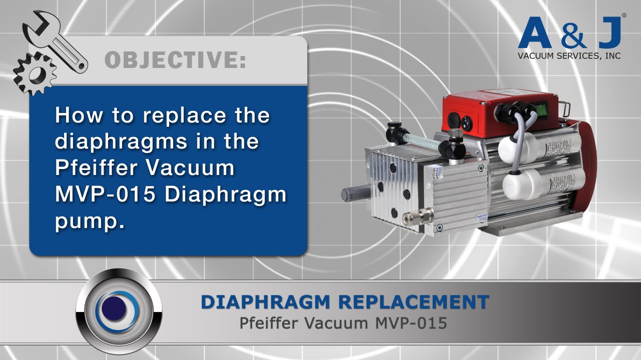 AJVS Pfeiffer Vacuum MVP-015 Diaphragm Replacement Tutorial