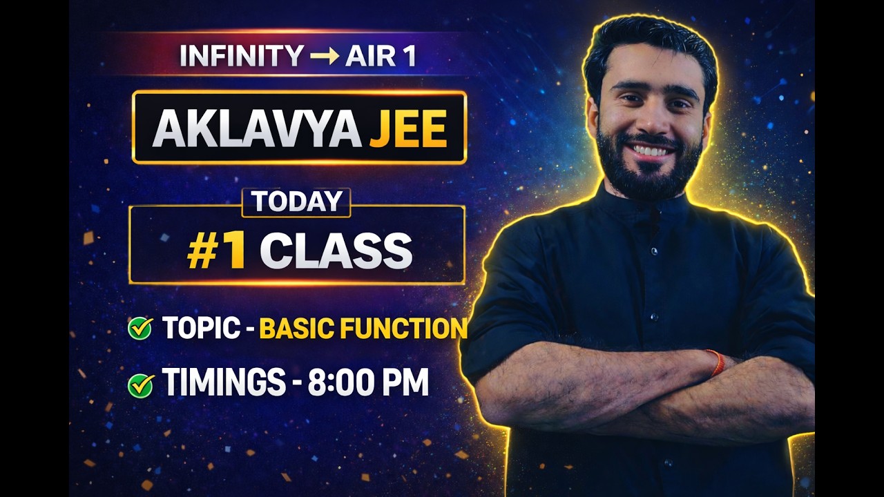 #LEC 1 Basic Function |Revision Complete Concept| AKLAVYA JEE Maths | BY HASRH SIR #jeeaprilattempt