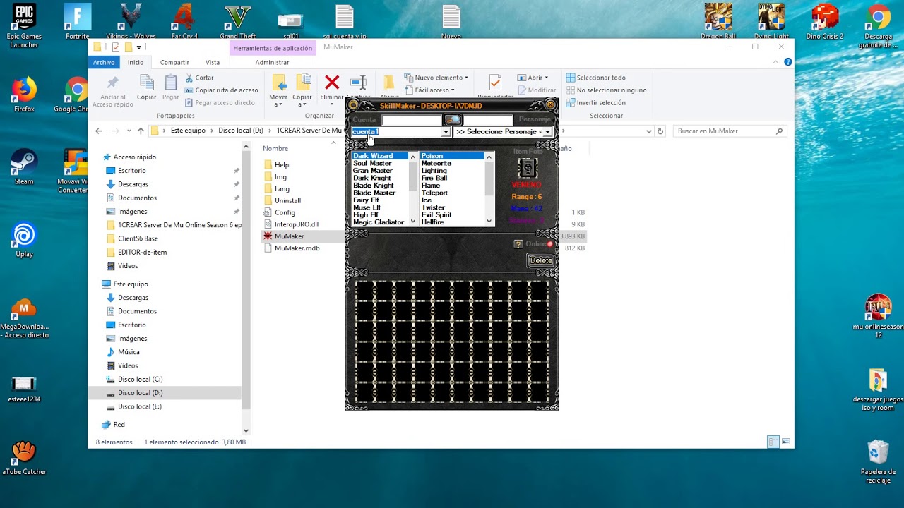 Mu Maker Editor S6-E3  Mu Online   Guia Configuracion ( jaimenXMEN )