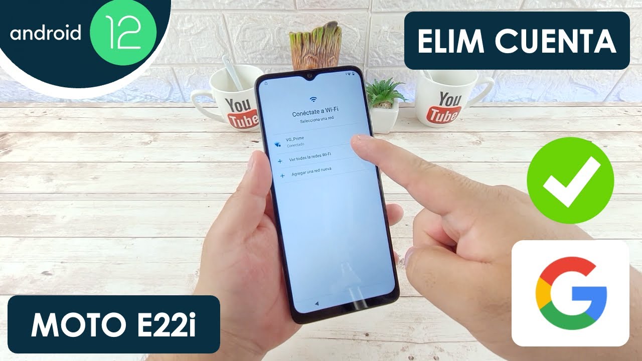 Eliminar Cuenta de Google Motorola Moto E22i | Android 12
